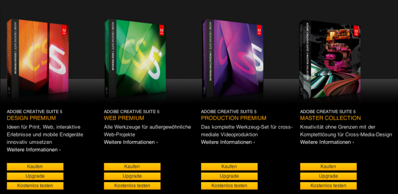 cs5testversionen