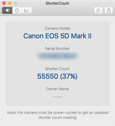 shutter count app auf dem mac anzahl auslösungen dslr kamera auslesen