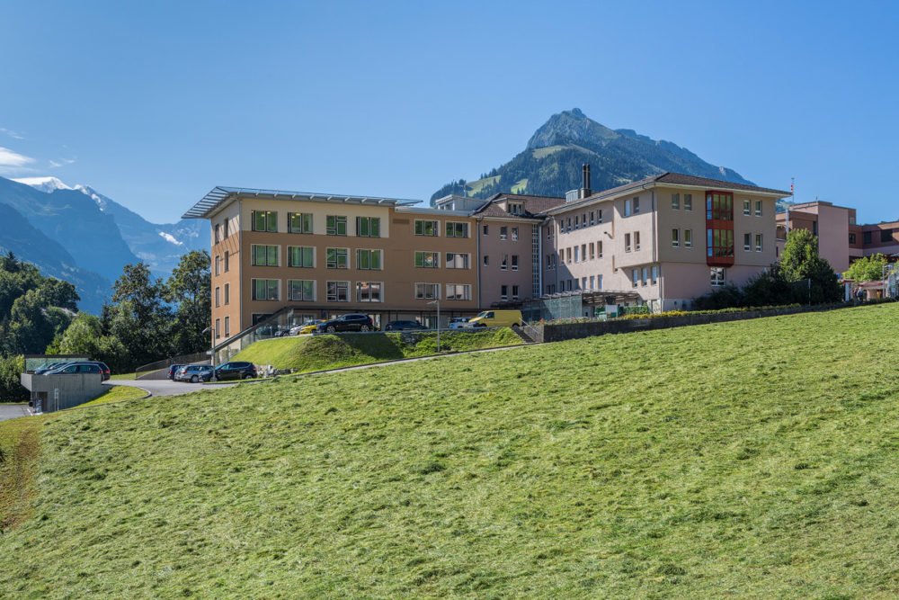 Architekturfotos für das Spital Frutigen, Spitäler FMI AG Interlaken