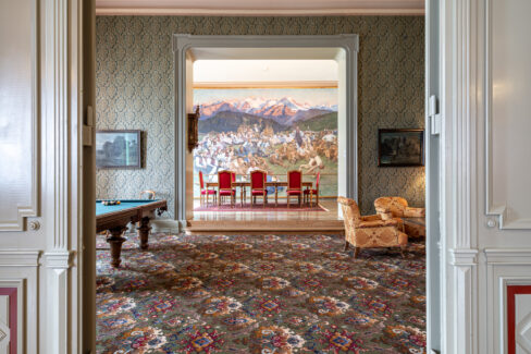 Hotelfotografie Grandhotel Giessbach, Brienz - Schweiz. Fotografiert von MAMO Photography, Interlaken - Schweiz. Hotelfotograf, Architekturfotograf, Interieurfotograf, Immobilienfotograf. Saal